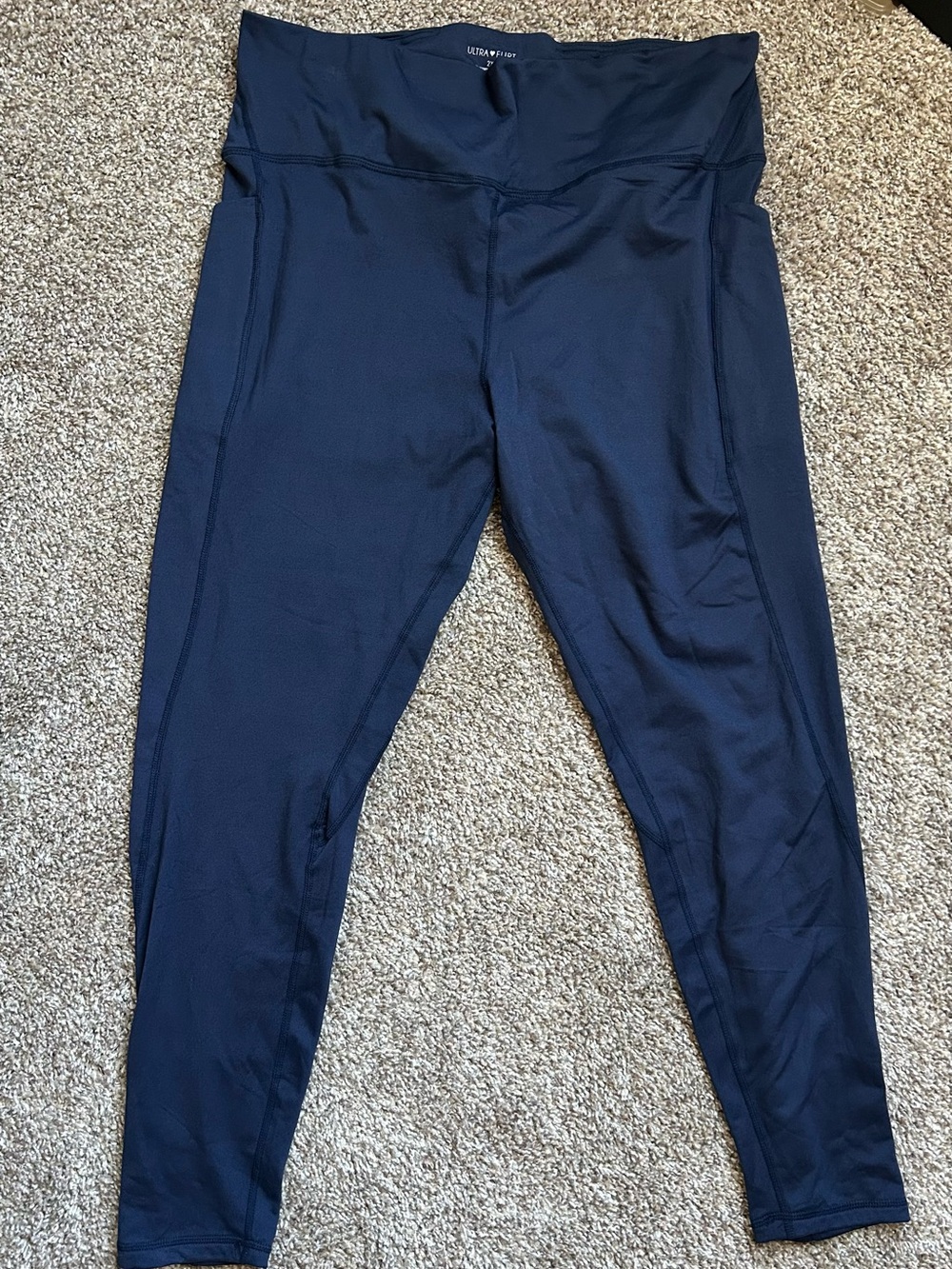 Ultra Flirt Navy High-Waist Kids Leggings